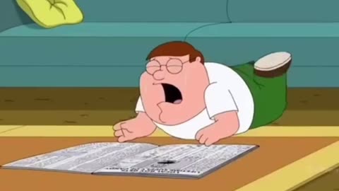 Little Peter Griffin Loves to Read the Paper