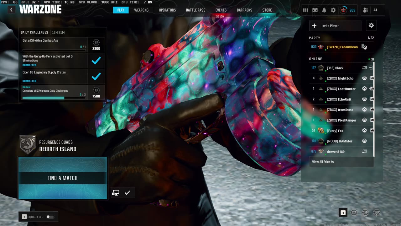 NEW WARZONE RUMBLE AND KICK STREAMER