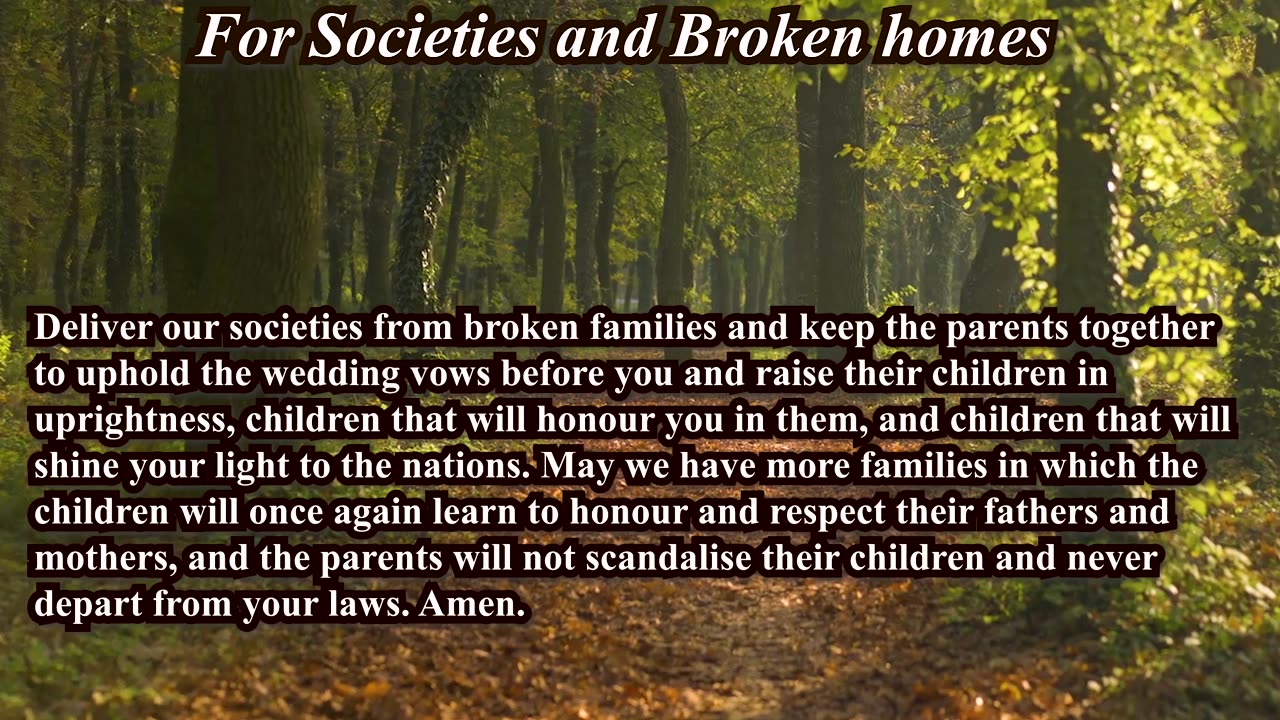 4th Commandment Prayer