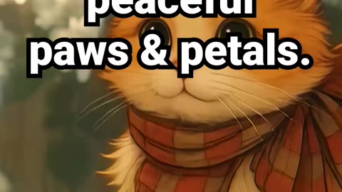 Subscribe for more peaceful paws & petals #meditationsounds #studymotivation #soothingsounds #sleep