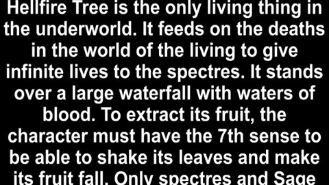 123.1 Hellfire(Sabueira) tree Lost Canvas