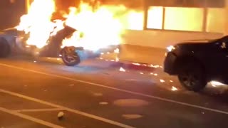 Blacks steal cars , destroy
