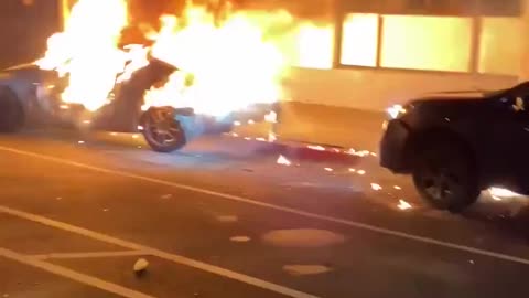 Blacks steal cars , destroy