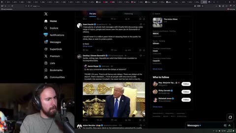 Twitch streamer Asmongold after his controversial ＂using live ammo on protesters＂ statement