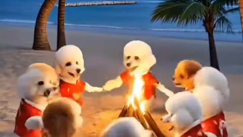 "Bonfire Party; Teddy is So Cute It's Exploding!"