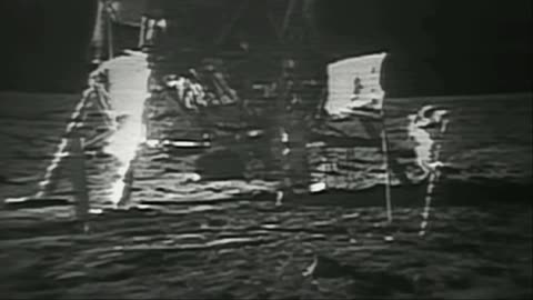 Restored Apollo 11 Moonwalk - Original NASA EVA Mission Video - Walking on the Moon