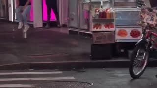 Usual suspect throws his urine at others.