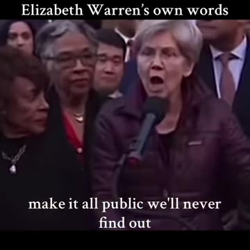 WHOOPS! Liz Warren actually said this!