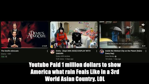 Youtbube paid me to show waht Rain Feels like in 3rd world Asia