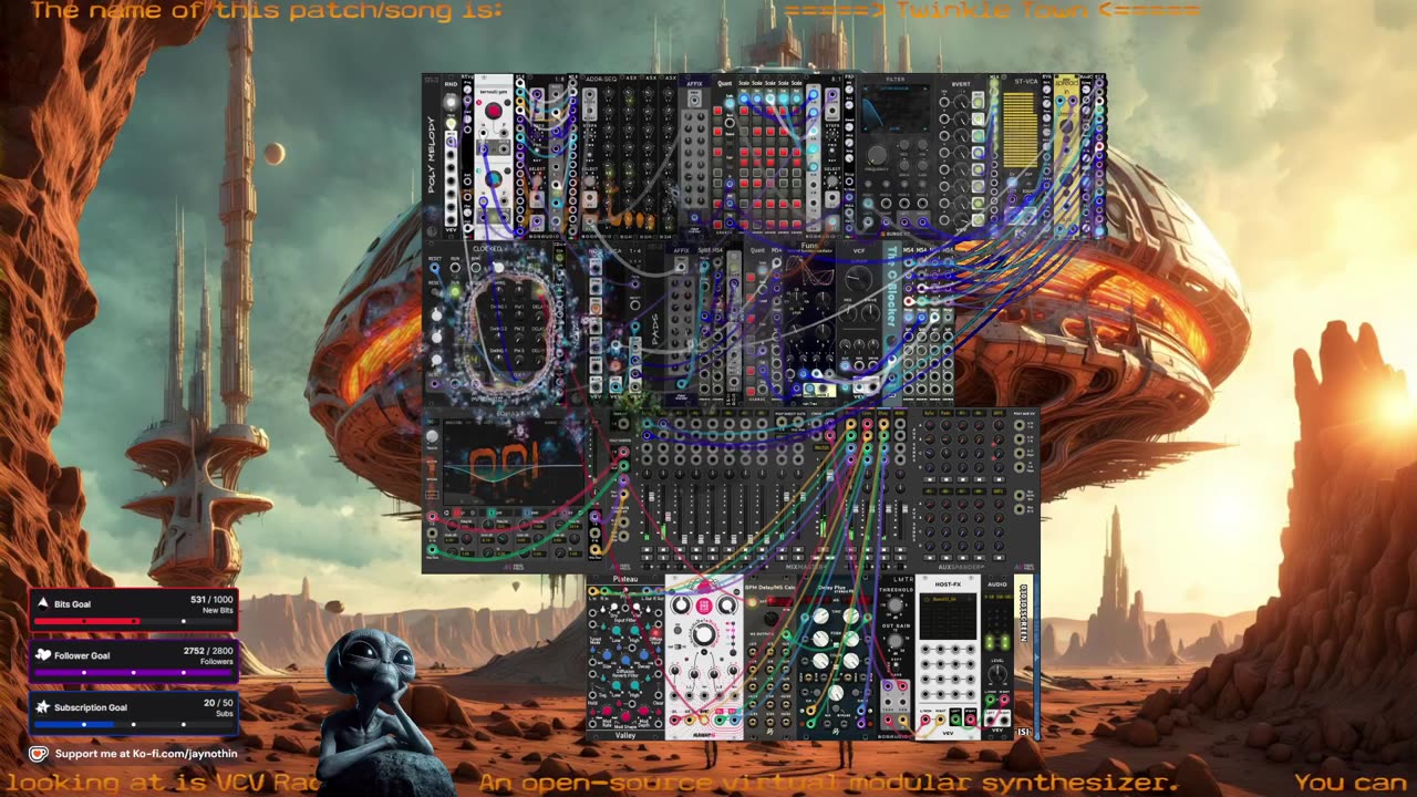 Gaming with VCV Rack Ambient 🙏 Meditative Sound 🕉 For Inner Peace ☮