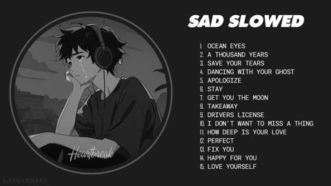 Best Slowed Songs Playlist - Slow Version of Popular Songs - Songs to Listen to When You're Sad