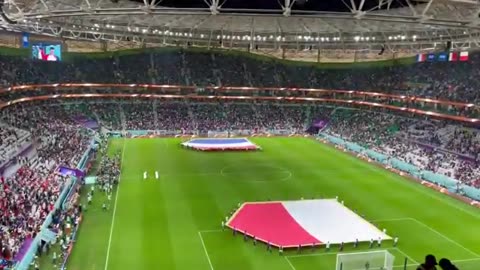 France vs Poland splendid atmosphere (FIFA World Cup)