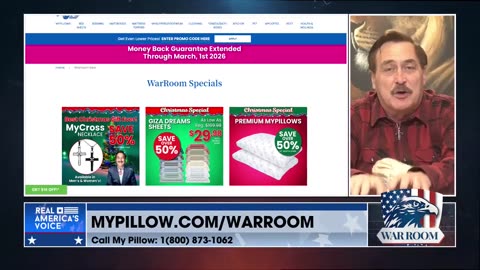 Order Your MyPillow Christmas Presents Today At MyPillow.com/warroom w/ Promo Code WARROOM For WarRoom Posse Exclusive Deals!