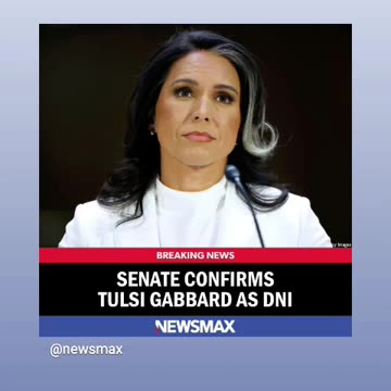 Senate confirmed tulsi gabbard has dni congrats to her 02/12/25