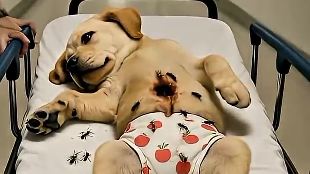 The dog ate ants along with ice cream #shorts #ai #dog #puppy #icecream