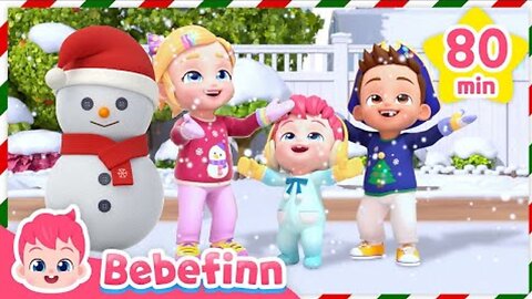 Christmas Carols for Kids 2024 | Bebefinn Dinosaur Songs and Best Nursery Rhymes