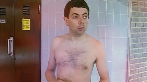 Mr bean go for swimming