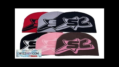 Letter Printing SC Knitted Hat Four Seasons Can Wear Unisex Jacquard Hat Review