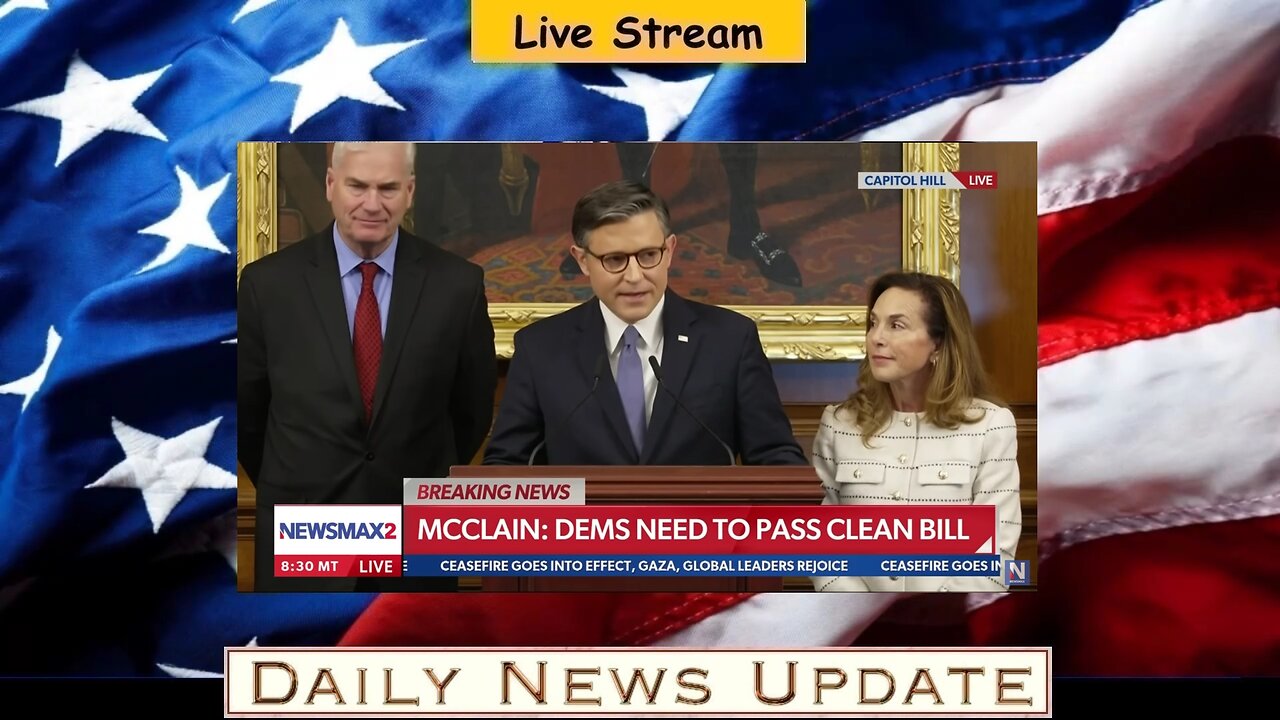 x495c: Newsmax - Speaker Johnson: 'Very angry' over Democrats playing dangerous games