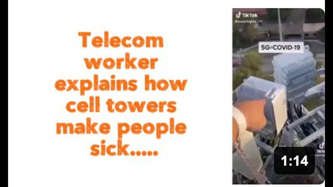 Telecom worker explains how cell towers make people sick….