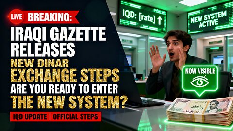 IRAQI GAZETTE RELEASES NEW Iraqi DINAR EXCHANGE STEPS — ARE YOU READY TO ENTER THE NEW SYSTEM 🔊🔥