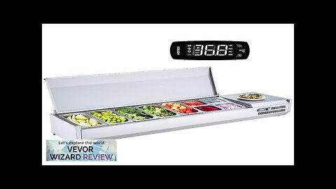 VEVOR Refrigerated Condiment Prep Station 160 W Countertop Refrigerated Condiment Station Review