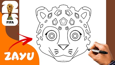 How to Draw the 2026 World Cup Mascot ZAYU