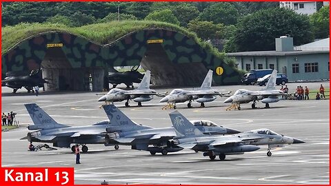 Taiwan Air Force holds drills to scramble to intercept enemy forces