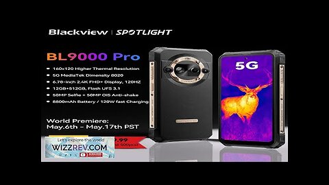 World Premiere Blackview BL9000 PRO 5G Rugged Smartphone 6.78'' FHD 12GB 512GB Review