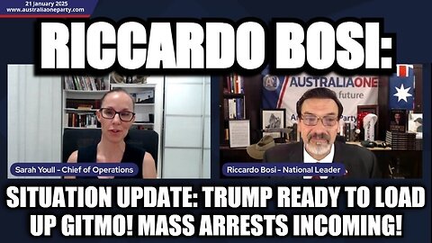 Riccardo Bosi: Situation Update: Trump Ready to Load Up GITMO! Mass Arrests Incoming!