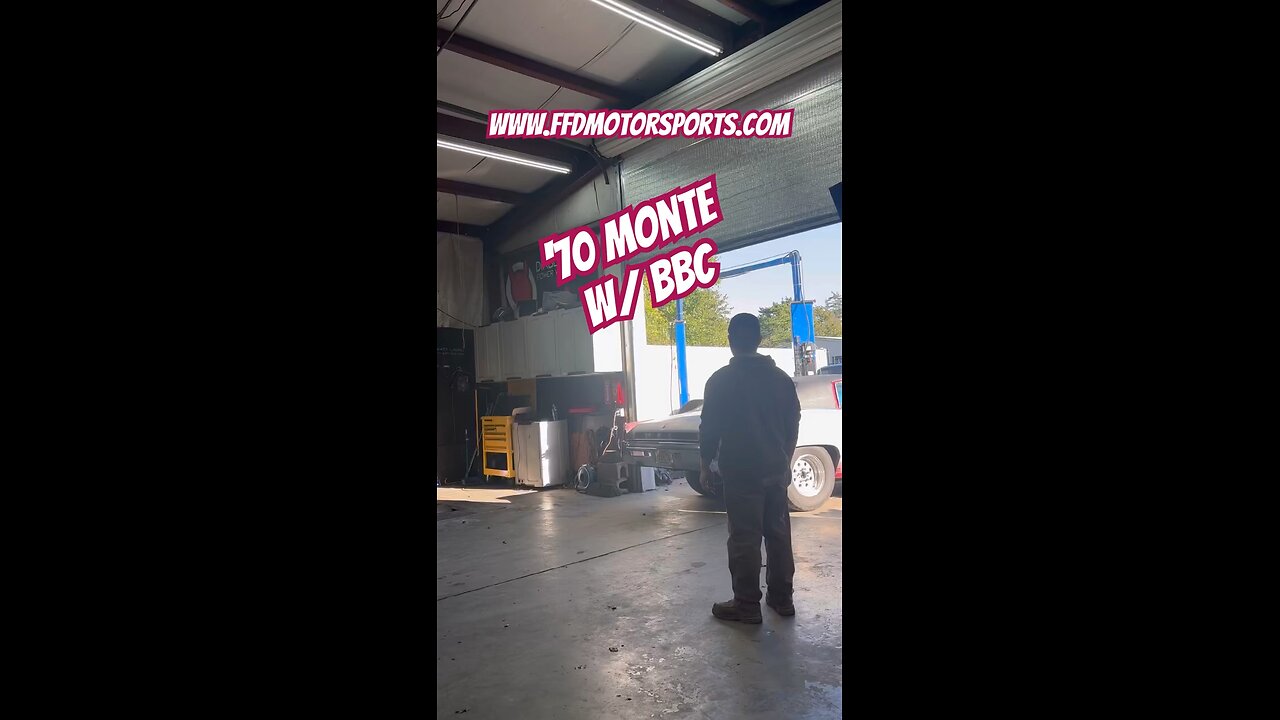 1970 Chevy Monte Carlo in for EFI Conversion on her #BBC #crateengine #efi