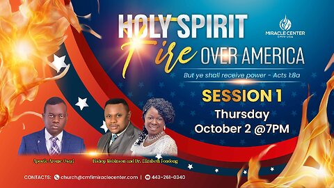 LIVE!🔥HOLY SPIRIT FIRE OVER AMERICA - SESSION 1 | APOSTLE AROME OSAYI
