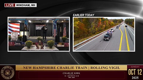 NH4TRUMP - NH CHARLIE TRAIN | ROLLING VIGIL OCT 12, 2025