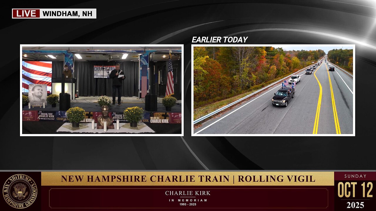 NH4TRUMP - NH CHARLIE TRAIN | ROLLING VIGIL OCT 12, 2025