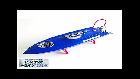 DTRC C390 Fiberglass Brushless RC Boat 30A Hobbywing Seaking ESC High Speed Review