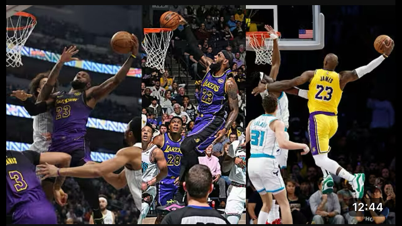 ALL LEBRON JAMES DUNKS 2024-2025 SEASON