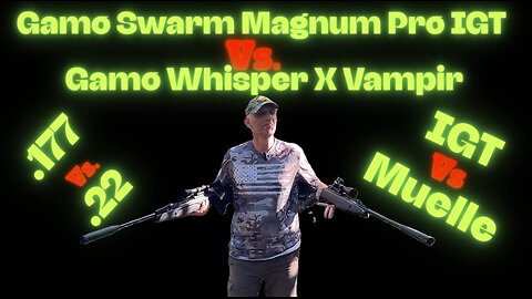 GAMO Whisper X Vampir .22 vs SWARM Magnum PRO 10X .177: ¡Prueba de Precision! | Ricky se Une