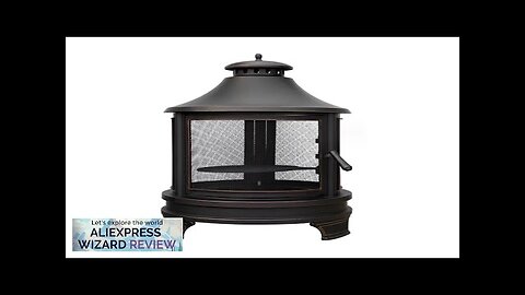 Firewood Stove Outdoor Camp Tent Portable Wood Burning Garden Retro Barbecue Grill Review