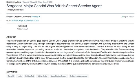 GANDHI & TRUMP'S MASONIC TREASON THROUGH THE BRITISH PILGRIM SOCIETY - King Street News