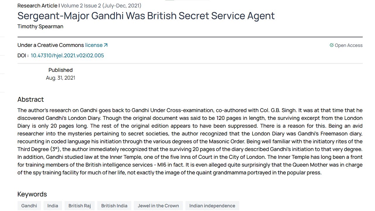 GANDHI & TRUMP'S MASONIC TREASON THROUGH THE BRITISH PILGRIM SOCIETY - King Street News