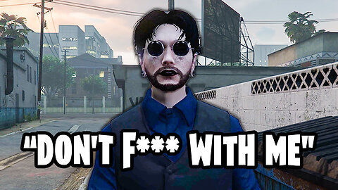 Lipstick-Wearing Gangster Crashes Out in GTA RP