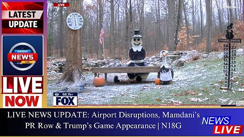 LIVE NEWS UPDATE: Airport Disruptions, Mamdani’s PR Row & Trump’s Game Appearance | N18G