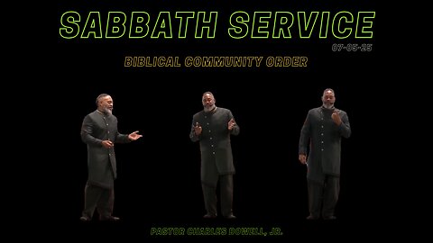 Sabbath Service 2025-07-05 | Biblical Community Order |