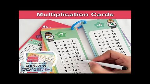 0-12 Multiplication Charts Times Table Cards Self Check Math Learning Tool Montessori Review