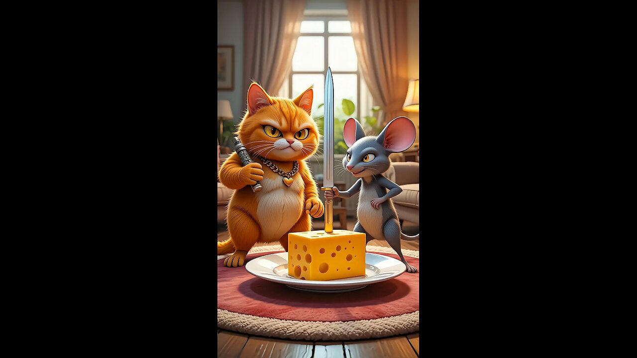 Ai Cat 😺 and Rat 🐀 fight (Tom and Jerry style) #3danimation #funny #aicat