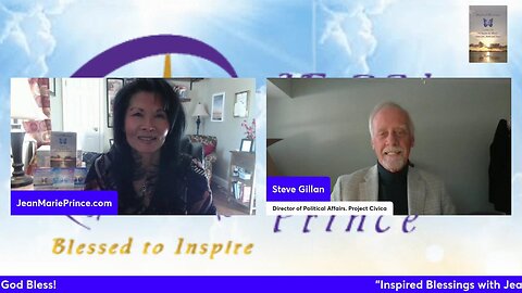 Guest Steve Gillan on "Inspired Blessings with Jean Marie Prince"