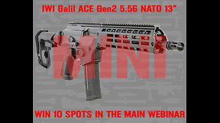 IWI Galil ACE Gen2 5.56 MINI #2 FOR 10 SPOTS IN THE MAIN WEBINAR