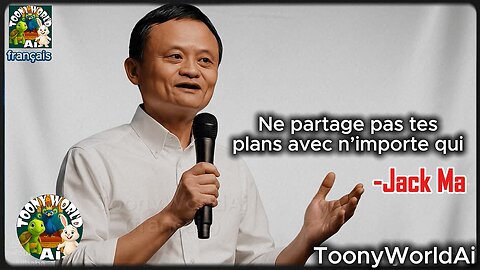 Ne révèle pas tes plans à personne | Le Discours Motivant de Jack Ma en Français | ToonyWorldAi