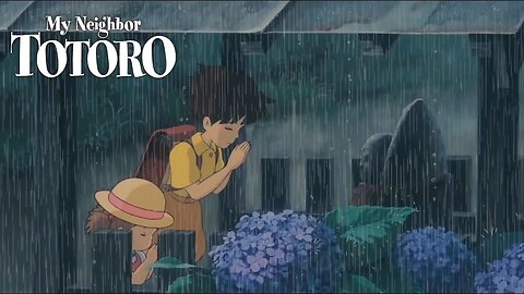 TOKOROZAWA Forest Bus Stop | Rain Sounds | My Neighbor Totoro Ambience