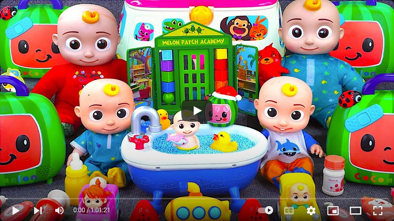 61 Minutes Satisfying with Unboxing COCOMELON Doctor Toys, Bathtub & Ambulance Playset ASMR